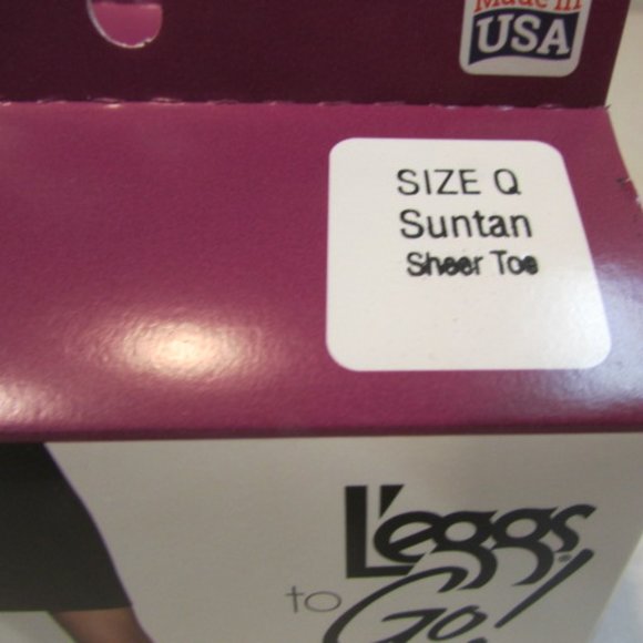DOUBLE AMOUNT! L'eggs to Go! Nylon Day Sheer with Sheer Toe Pantyhose 12 Pairs - Picture 4 of 5